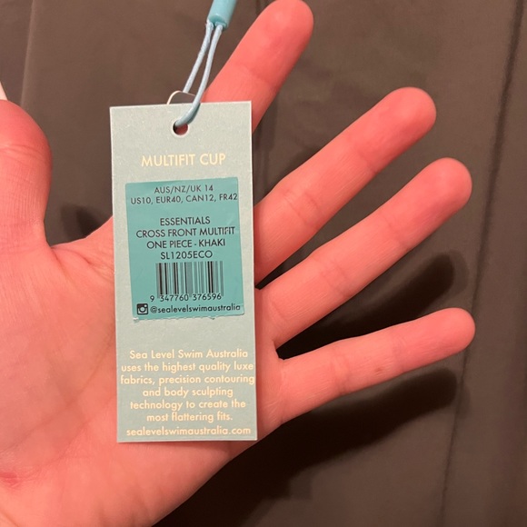 NWT Sea Level Cross Front One-Piece Swimsuit MSRP $115 - Picture 6 of 8